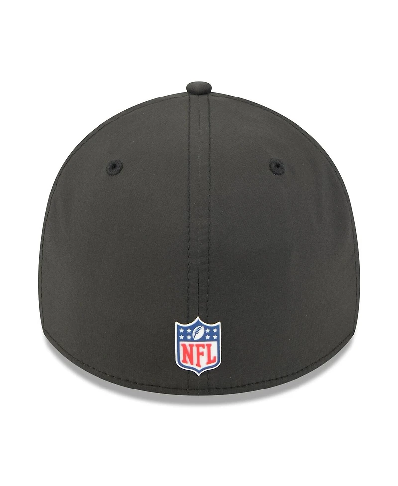 New Era Men's Black Pittsburgh Steelers 2025 Sideline 39THIRTY Flex Hat