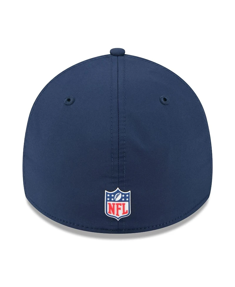 New Era Men's College Navy Seattle Seahawks 2025 Sideline 39THIRTY Flex Hat