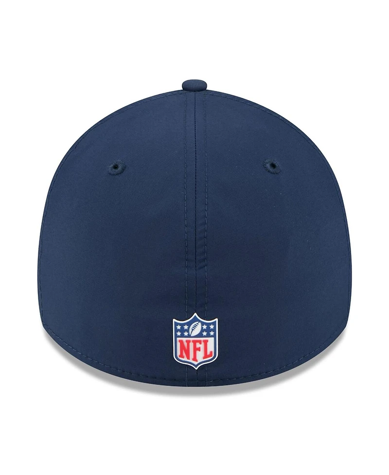 New Era Men's Navy Tennessee Titans 2025 Sideline 39THIRTY Flex Hat