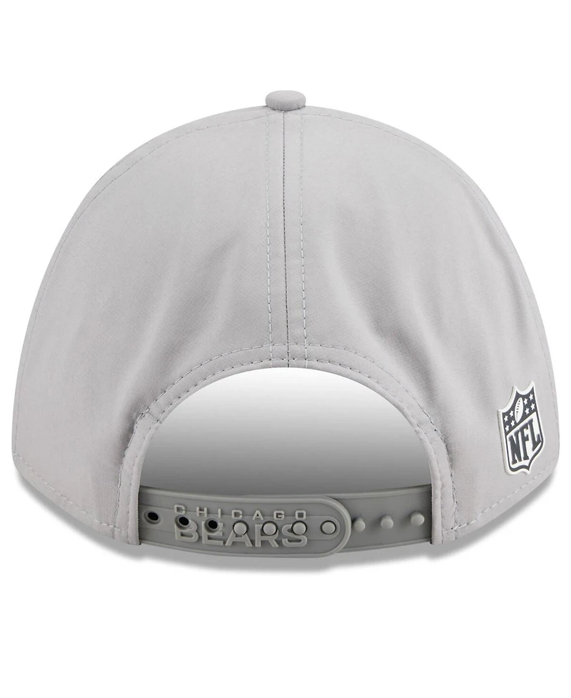 New Era Men's Gray Chicago Bears 2025 Sideline M-crown 9FORTY Adjustable Hat