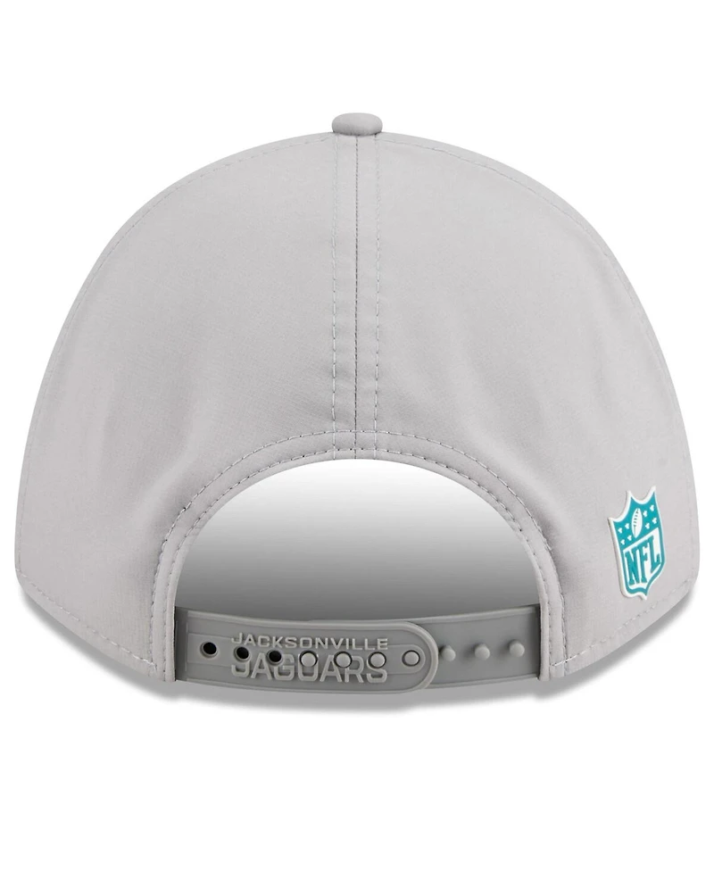 New Era Men's Gray Jacksonville Jaguars 2025 Sideline M-crown 9FORTY Adjustable Hat