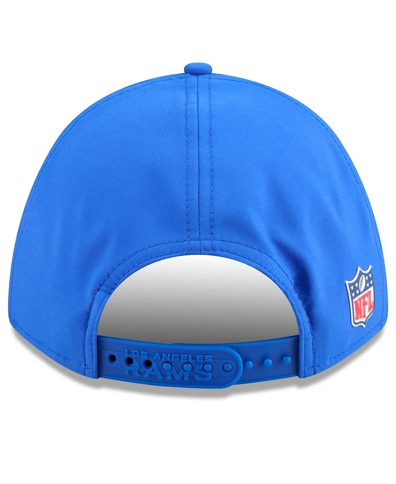 New Era Men's Royal Los Angeles Rams 2025 Sideline M-crown 9FORTY Adjustable Hat