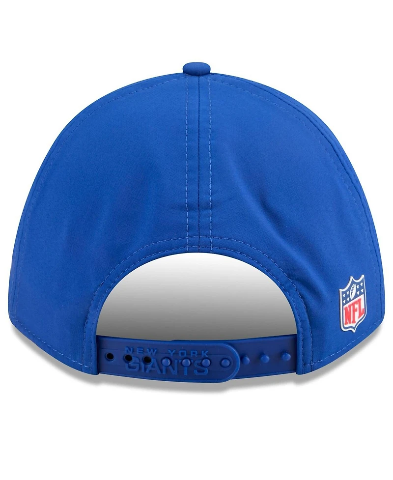 New Era Men's Royal New York Giants 2025 Sideline M-crown 9FORTY Adjustable Hat