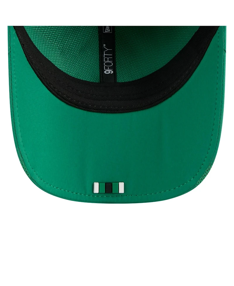 New Era Men's Kelly Green Philadelphia Eagles 2025 Sideline Throwback M-crown 9FORTY Adjustable Hat