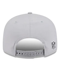 New Era Men's Gray Atlanta Falcons 2025 Sideline Split Panel 9FIFTY Snapback Hat
