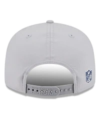 New Era Men's Gray New England Patriots 2025 Sideline Split Panel 9FIFTY Snapback Hat