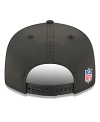 New Era Men's Black Cincinnati Bengals 2025 Sideline Split Panel 9FIFTY Snapback Hat