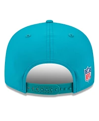 New Era Men's Teal Jacksonville Jaguars 2025 Sideline Split Panel 9FIFTY Snapback Hat