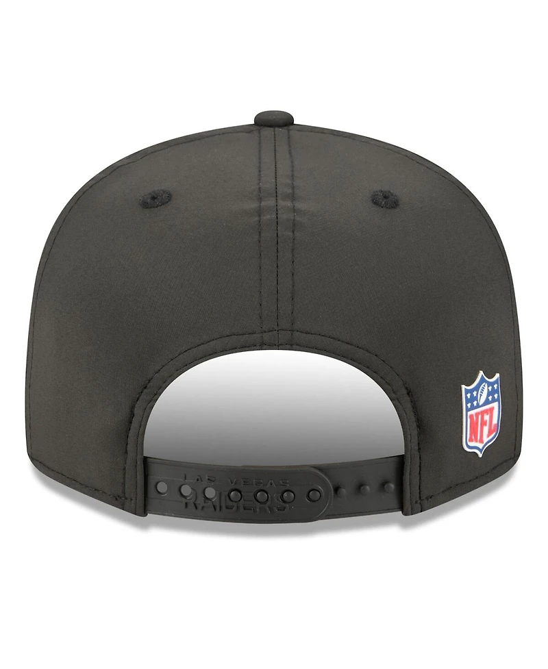 New Era Men's Las Vegas Raiders 2025 Sideline Split Panel 9FIFTY Snapback Hat