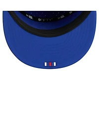 New Era Men's Royal New England Patriots 2025 Sideline Throwback Split Panel 9FIFTY Snapback Hat