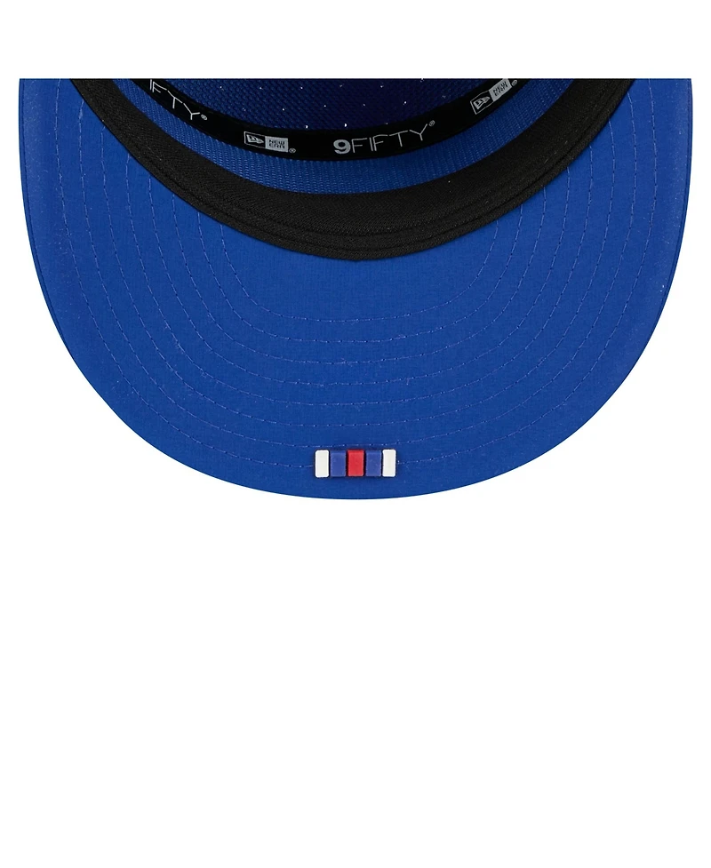 New Era Men's Royal New York Giants 2025 Sideline Split Panel 9FIFTY Snapback Hat