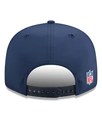New Era Men's College Navy Seattle Seahawks 2025 Sideline Split Panel 9FIFTY Snapback Hat