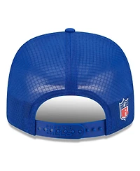 New Era Men's Royal Buffalo Bills 2025 Sideline Throwback 9SEVENTY Trucker Adjustable Hat