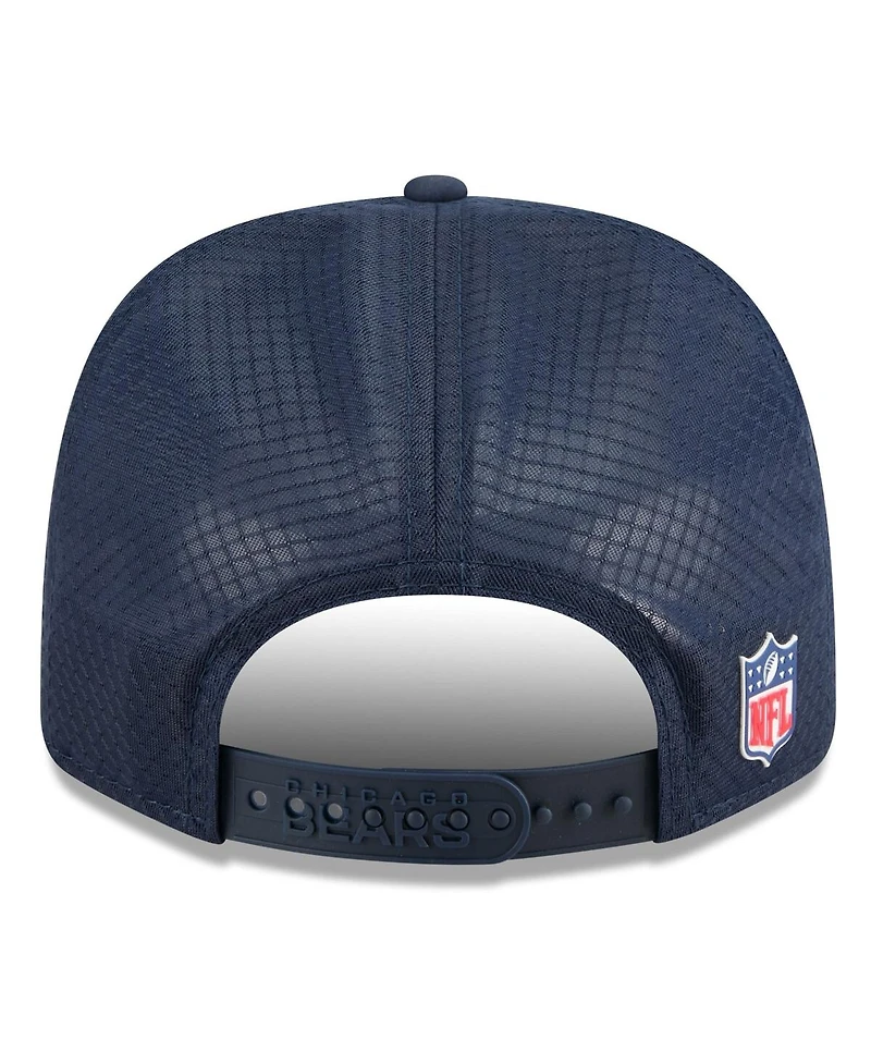 New Era Men's Navy Chicago Bears 2025 Sideline 9SEVENTY Trucker Adjustable Hat