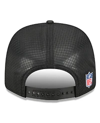 New Era Men's Black Jacksonville Jaguars 2025 Sideline 9SEVENTY Trucker Adjustable Hat