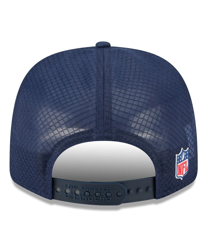 New Era Men's Navy Los Angeles Chargers 2025 Sideline 9SEVENTY Trucker Adjustable Hat