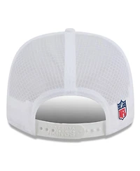 New Era Men's White Minnesota Vikings 2025 Sideline 9SEVENTY Trucker Adjustable Hat
