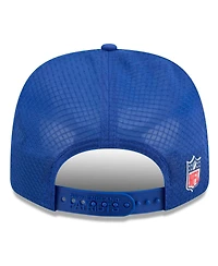New Era Men's Royal New England Patriots 2025 Sideline Throwback 9SEVENTY Trucker Adjustable Hat