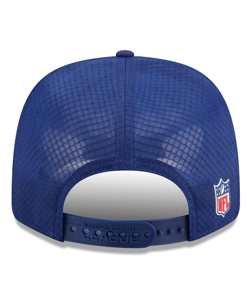 New Era Men's Navy Shield Merchandise 2025 Sideline 9SEVENTY Trucker Adjustable Hat