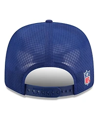 New Era Men's Navy Shield Merchandise 2025 Sideline 9SEVENTY Trucker Adjustable Hat