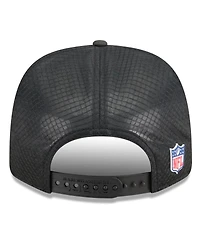 New Era Men's Black San Francisco 49ers 2025 Sideline 9SEVENTY Trucker Adjustable Hat