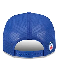 New Era Men's Royal Seattle Seahawks 2025 Sideline Throwback 9SEVENTY Trucker Adjustable Hat