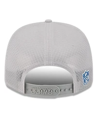 New Era Men's Gray Indianapolis Colts 2025 Sideline 9SEVENTY Adjustable Trucker Hat