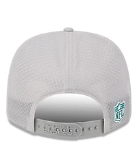 New Era Men's Gray Philadelphia Eagles 2025 Sideline 9SEVENTY Adjustable Trucker Hat