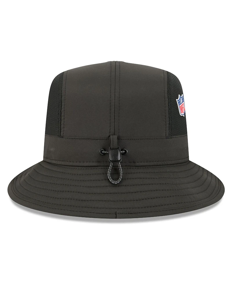 New Era Men's Black Atlanta Falcons 2025 Sideline Bucket Hat