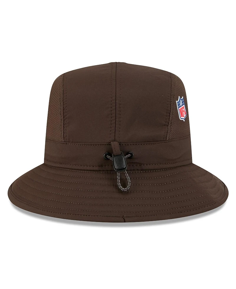 New Era Men's Brown Cleveland Browns 2025 Sideline Bucket Hat