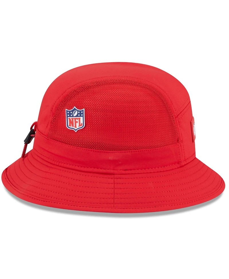 New Era Men's Red Kansas City Chiefs 2025 Sideline Bucket Hat