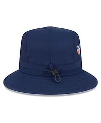 New Era Men's Navy England Patriots 2025 Sideline Bucket Hat