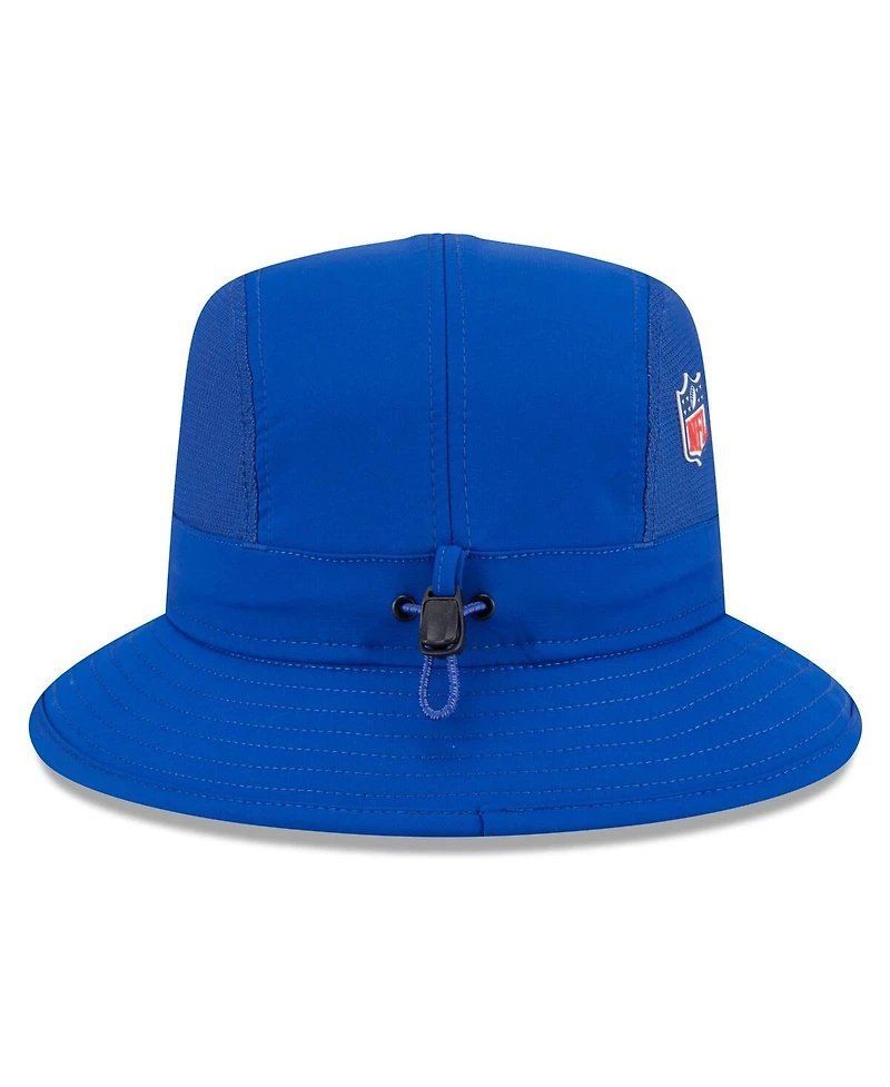 New Era Men's Royal York Giants 2025 Sideline Bucket Hat