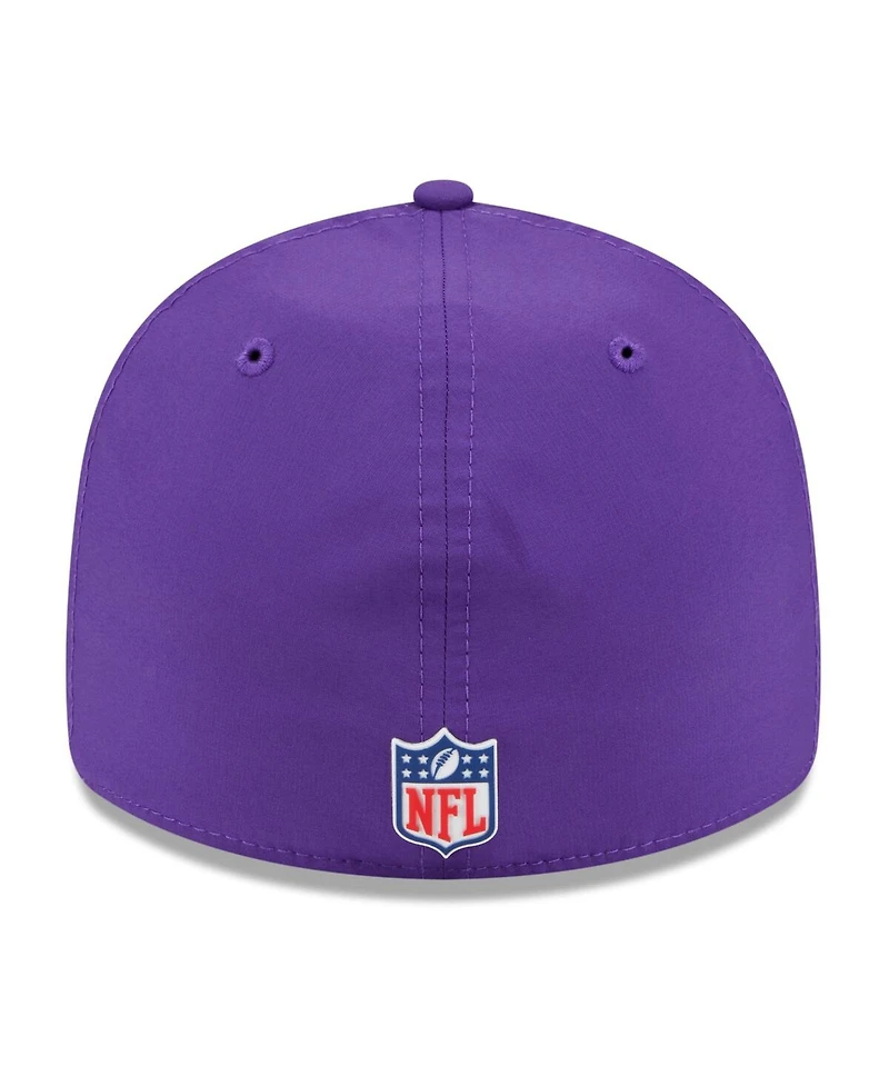 New Era Men's Purple Minnesota Vikings 2025 Sideline Retro Crown 59FIFTY Fitted Hat