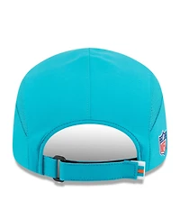 New Era Men's Aqua Miami Dolphins 2025 Sideline Runner Adjustable Hat