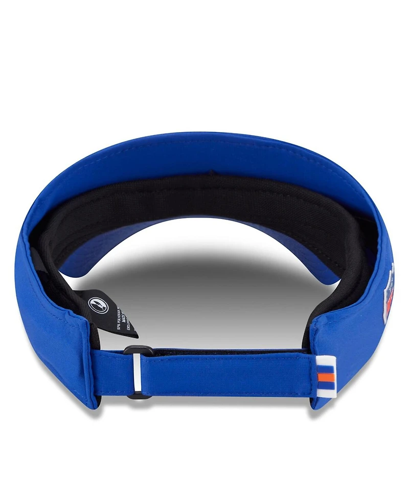 New Era Men's Royal Denver Broncos 2025 Sideline Throwback Visor Hat