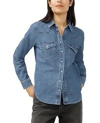Silver Jeans Co. Women's Western Denim Shirt