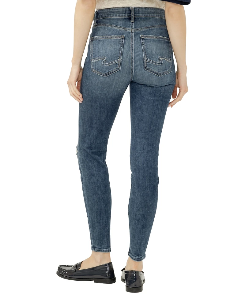 Silver Jeans Co. Women's Avery High Rise Curvy Fit Skinny Leg
