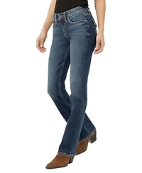 Silver Jeans Co. Women's Suki Mid Rise Curvy Fit Slim Bootcut