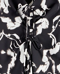 I.n.c. International Concepts Women's Drawstring-Front V-Neck Midi Dress, Macy's Exclusive