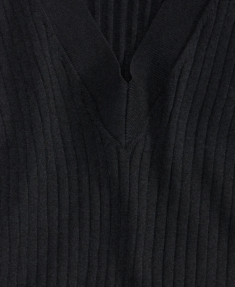 I.n.c. International Concepts Women's Ribbed V-Neck Sweater, Macy's Exclusive
