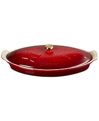Le Creuset Stoneware Heritage 1.7-Quart Fish Baker with Cover
