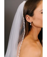 Untamed Petals Serenade Pearl and Crystal Earrings