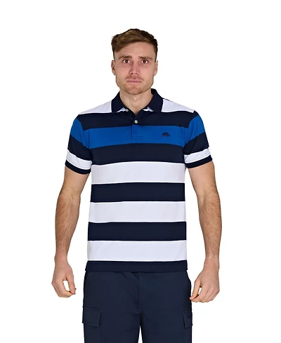 Raging Bull Men's Jersey Contrast Panel Polo