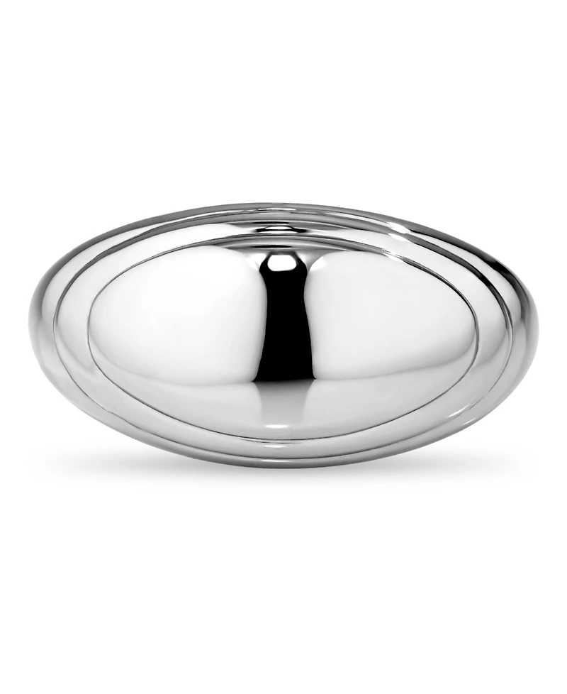Devata Contour-lined Dome Ring Sterling Silver, 8