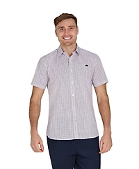 Raging Bull Short Sleeve Flower Cotton Poplin Shirt