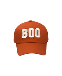 Bits & Bows Boys' Boo Baseball Hat Orange