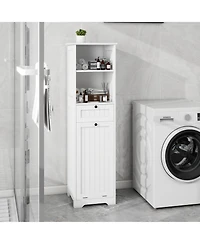 Casainc Tilt-Out Laundry Cabinet with One Compartment and One Drawer
