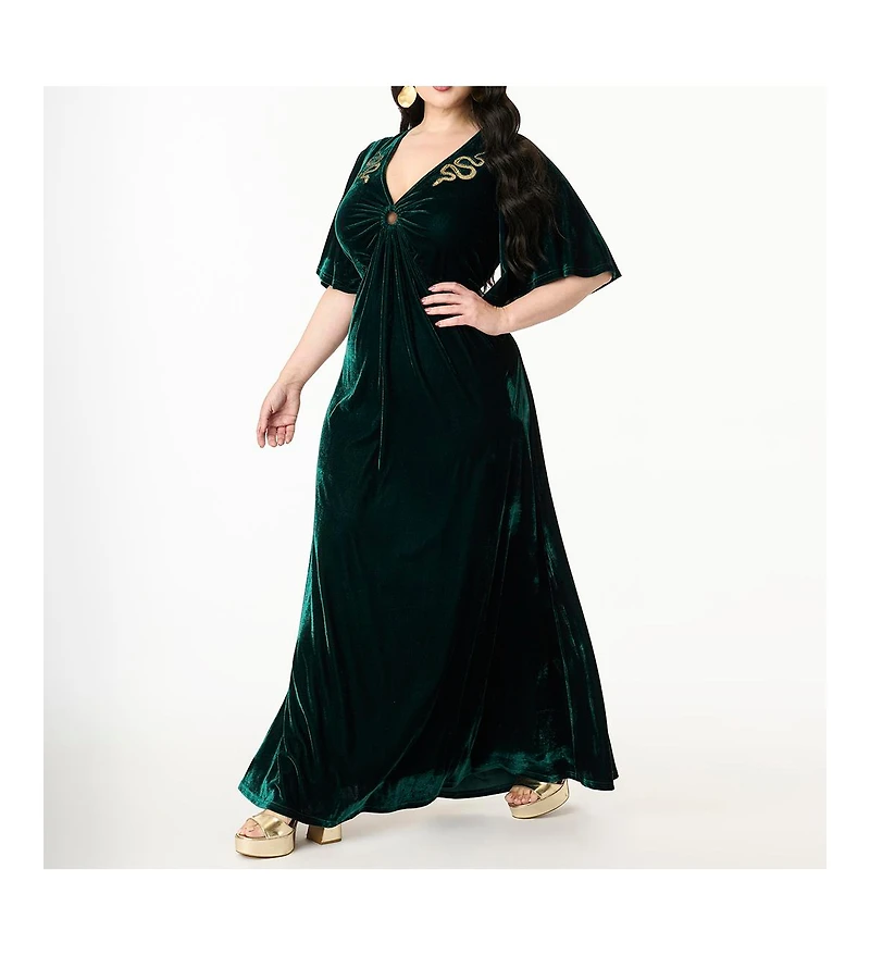 Smak Parlour Plus Cut Out Knit Maxi Dress