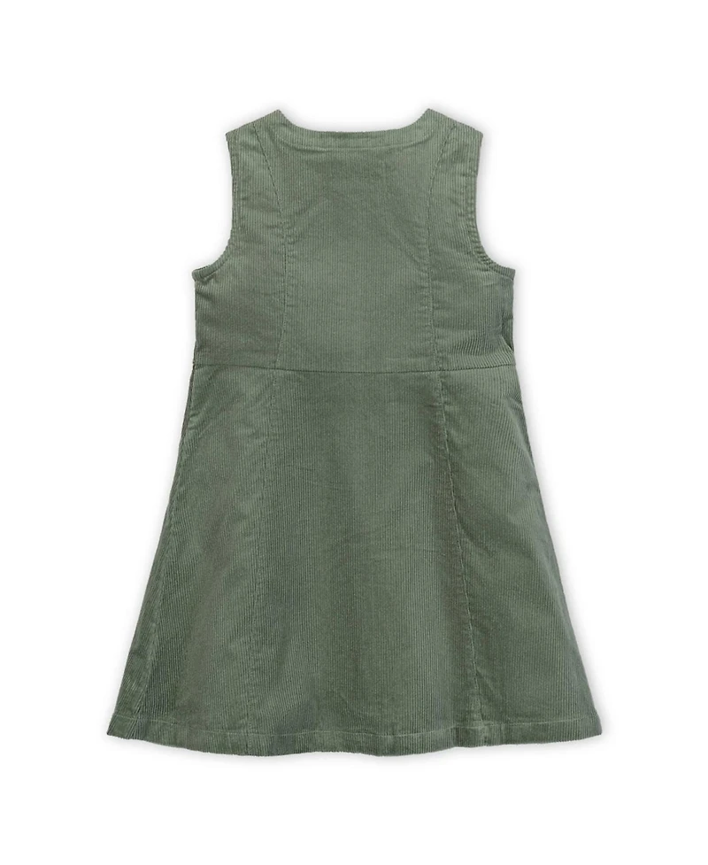 Hope & Henry Toddler Girls' Organic Corduroy Button Front Jumper
